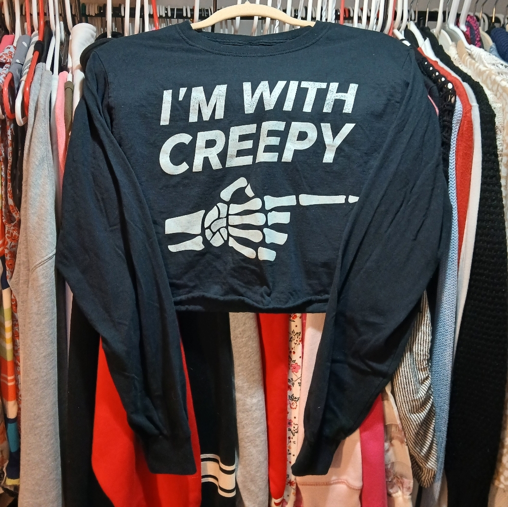Freeze Black Long Sleeve Tee - I'm With Creepy